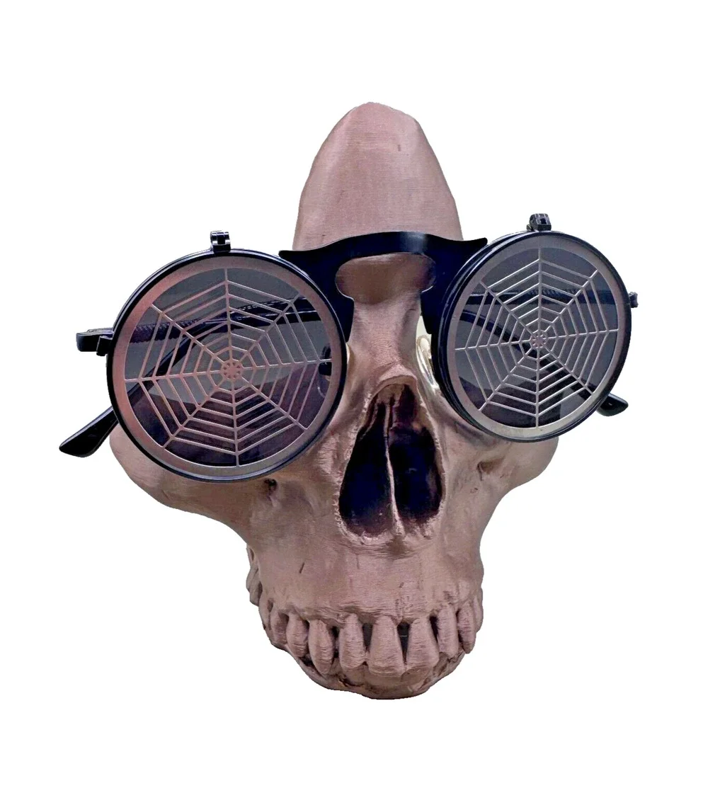 Music Festival Fashion Sunglasses Round Lenses Steampunk Flip-Up Unisex - Web